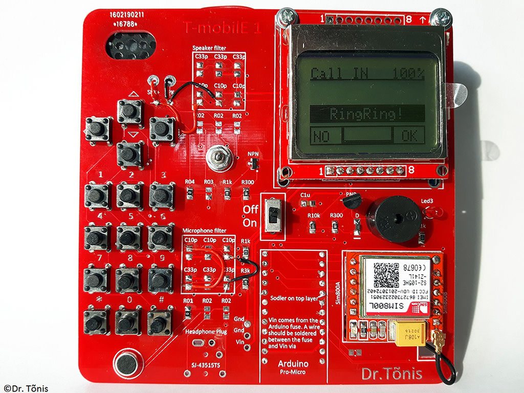 Как сделать настоящий сотовый телефон самым простым способом с  использованием Arduino Pro-Micro