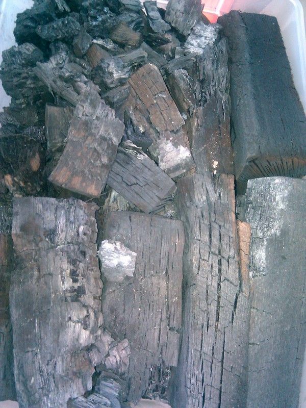 Производство древесного угля своими руками. Опыт первый